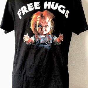 Childs Play Chucky Movie Free Hugs Retro Halloween Scary Horror T Shirt 117